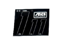 Load image into Gallery viewer, MCS 3" NUMBERPLATE & 2" SIDEPLATE COMPLETE NUMBER KIT BLACK