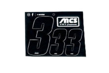 Load image into Gallery viewer, MCS 3" NUMBERPLATE & 2" SIDEPLATE COMPLETE NUMBER KIT BLACK