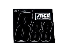 Load image into Gallery viewer, MCS 3" NUMBERPLATE & 2" SIDEPLATE COMPLETE NUMBER KIT BLACK