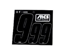 Load image into Gallery viewer, MCS 3" NUMBERPLATE & 2" SIDEPLATE COMPLETE NUMBER KIT BLACK