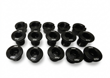Load image into Gallery viewer, MCS CR-MO CHAINRING BOLT KIT (15 PIECE) FOR SINGLE/DOUBLE CHAINRING BMX BLACK
