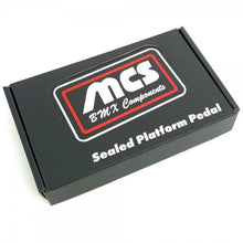 Load image into Gallery viewer, MCS BMX Sealed PC Platform 9/16&quot; slim pedal set Black
